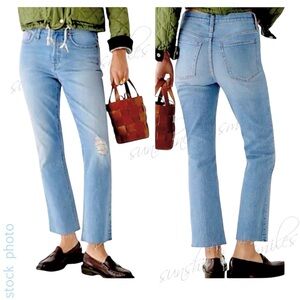 J.Crew JCREW 10" BILLIE Demi-Boot Crop Jeans #BK657 size 27P WINDSURF LIGHT-WASH